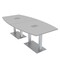 Skutchi Designs 45 in W, 96 in L, 29 in H, Engineered Wood Top, Grey HAR-BOT-46x93-DOU-ELEC-XD01 - alternate 1